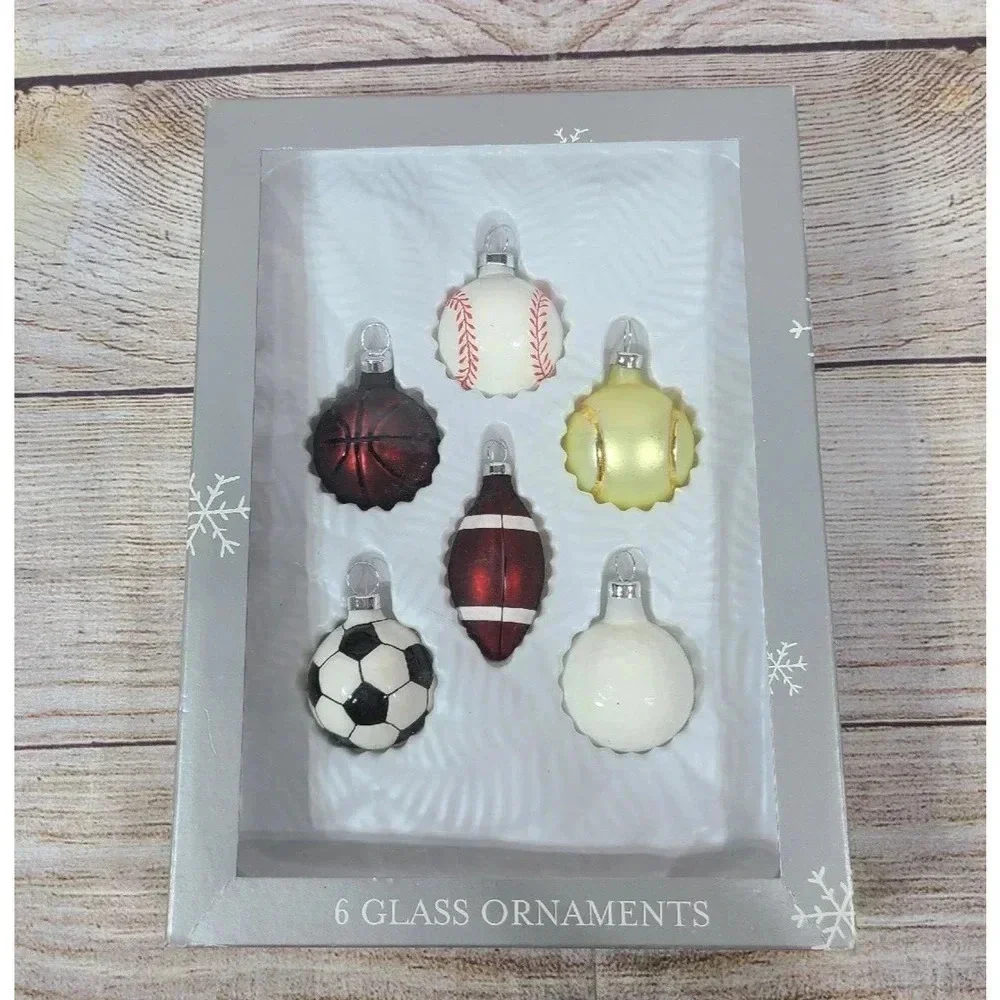 Vintage Target Christmas Ornaments Lot Of 2 Sports Snowmen 2003 New Old Stock